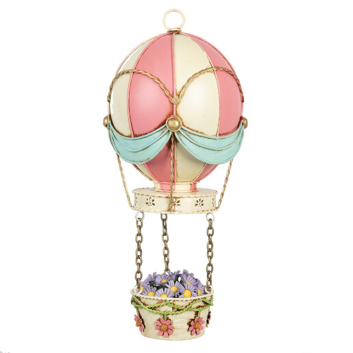 Balon Zburator decorativ metal multicolor Ø 14x29 cm