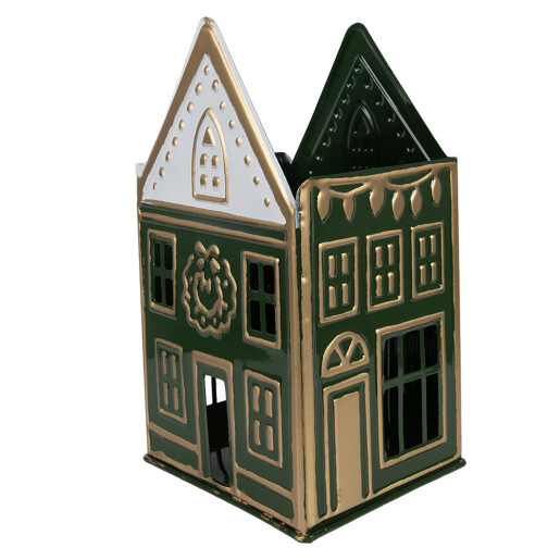 Candela Craciun Casuta metal 14x12x25 cm