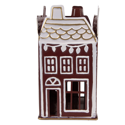 Candela Craciun Casuta metal 12x12x22 cm