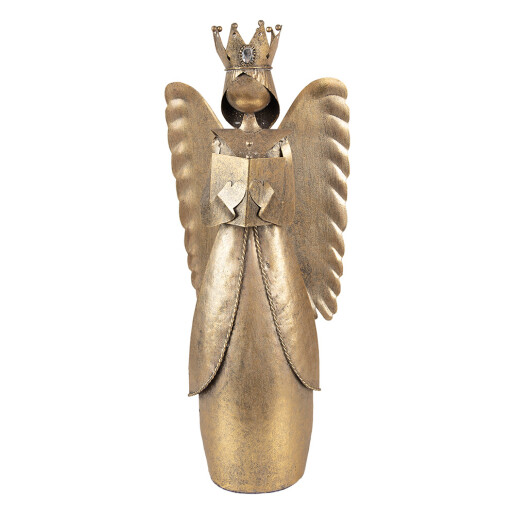 Figurina Inger metal auriu 17x10x39 cm