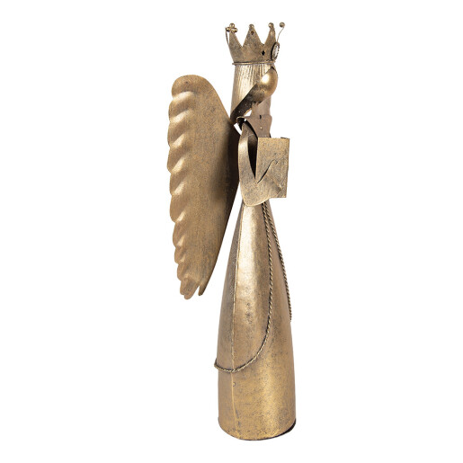 Figurina Inger metal auriu 17x10x39 cm