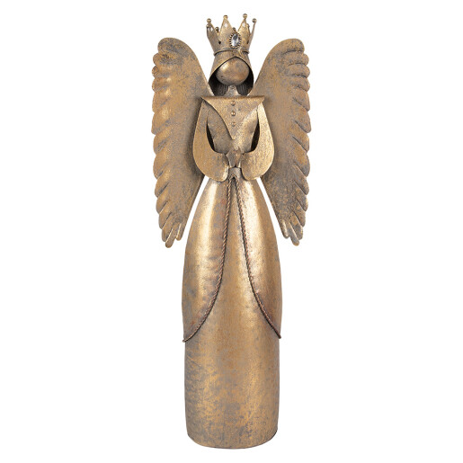 Figurina Inger metal auriu 17x10x46 cm