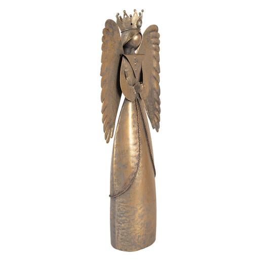 Figurina Inger metal auriu 17x10x46 cm