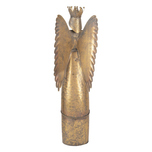 Figurina Inger metal auriu 20x16x52 cm