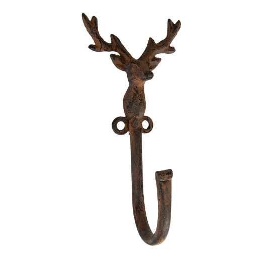 Cuier perete Ren metal maro  8x6x16 cm