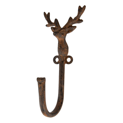 Cuier perete Ren metal maro  8x6x16 cm