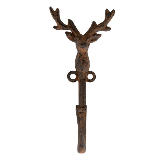 Cuier perete Ren metal maro  8x6x16 cm