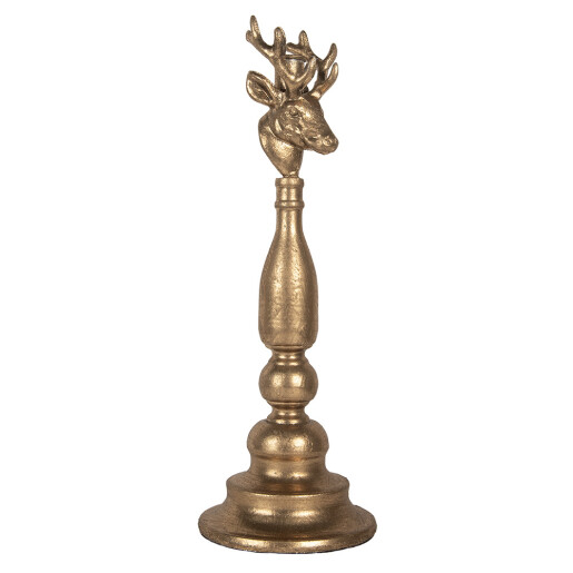 Sfesnic lumanare metal auriu Ren Ø 14x40 cm