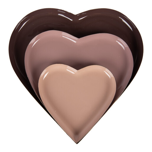 Set 3 tavi decorative metal (3) Ø 24x1 / Ø 19x1 / Ø 13x1 cm