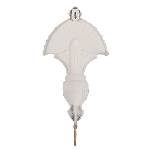 Cuier perete metal bej auriu vintage 16x4x33 cm