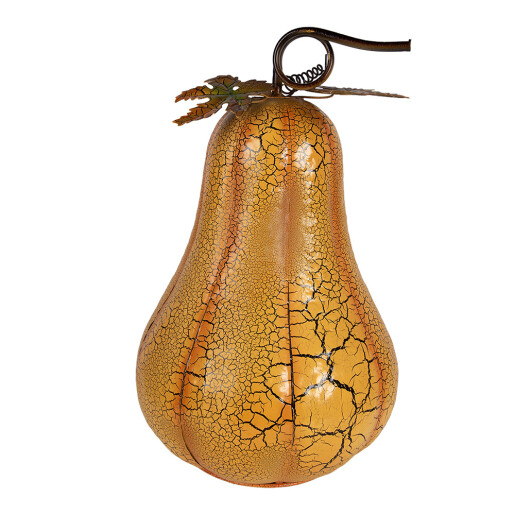 Dovleac decorativ metal portocaliu maro Ø 28x47 cm