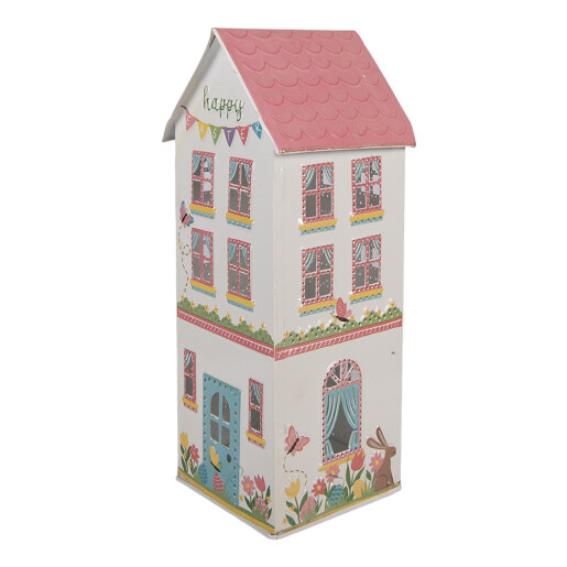 Casuta decorativa metal multicolor 11x12x28 cm
