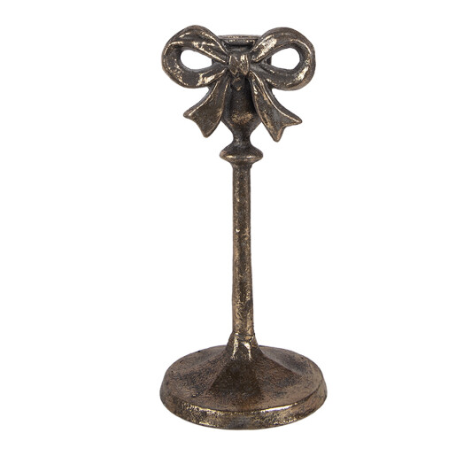 Sfesnic lumanare metal auriu Ø 9x20 cm