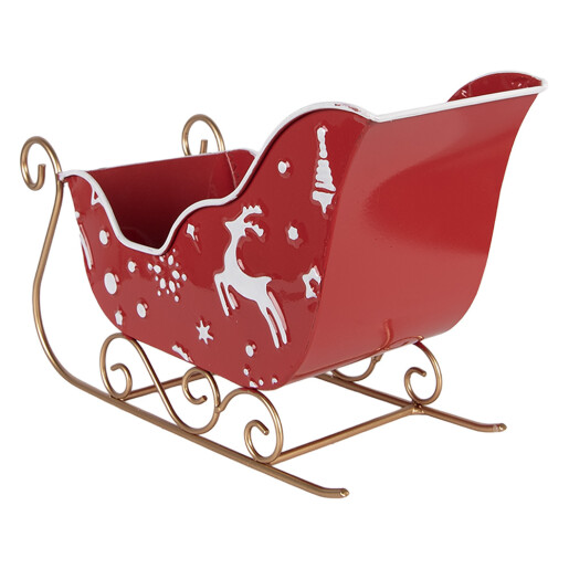 Sanie Craciun metal multicolor 29x13x19 cm