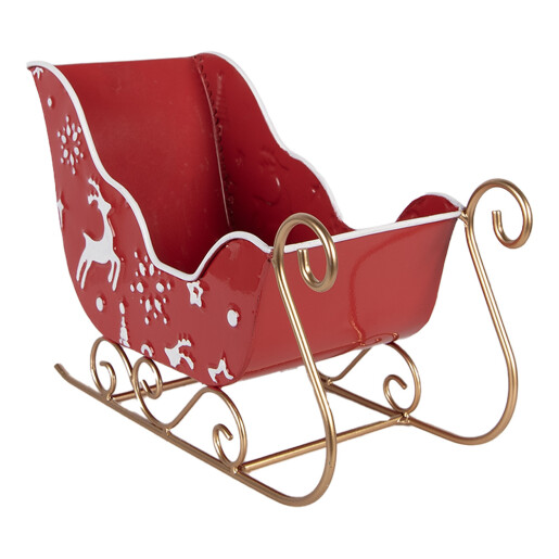 Sanie Craciun metal multicolor 29x13x19 cm