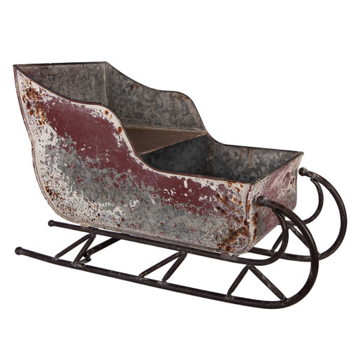 Sanie Craciun metal multicolor vintage 51x23x30 cm