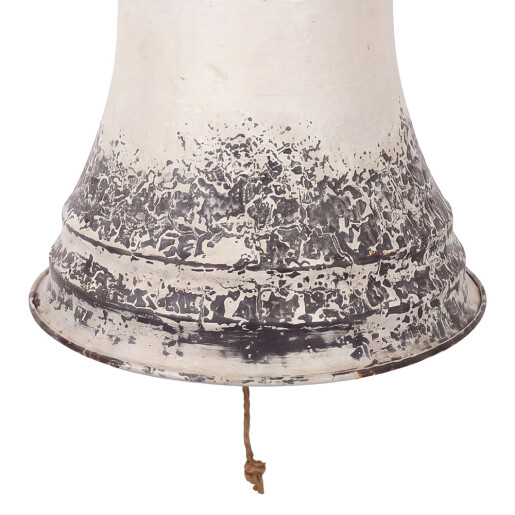Clopotel Craciun metal alb gri vintage Ø 42x46 cm