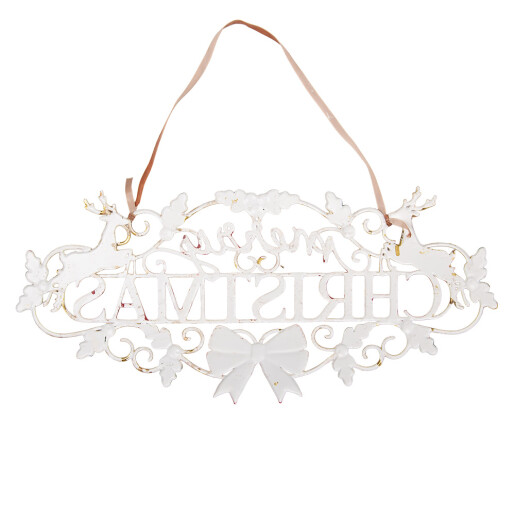 Decoratiune Craciun suspendabila metal multicolor 70x1x34 cm
