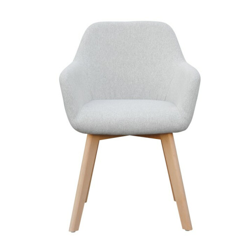 Fotoliu de design textil gri lemn fag Clorin 56x60x82 cm