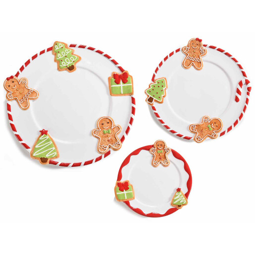 Set 3 platouri Craciun 27 cm, 21 cm, 16 cm