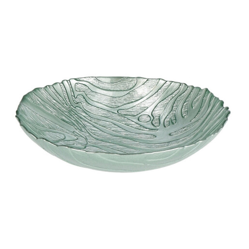  Bol sticla verde 30 x 7 cm