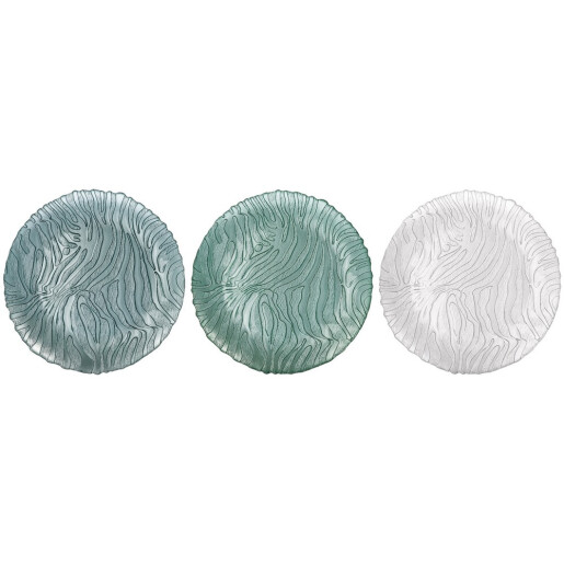 Set 3 farfurii sticla 32 cm