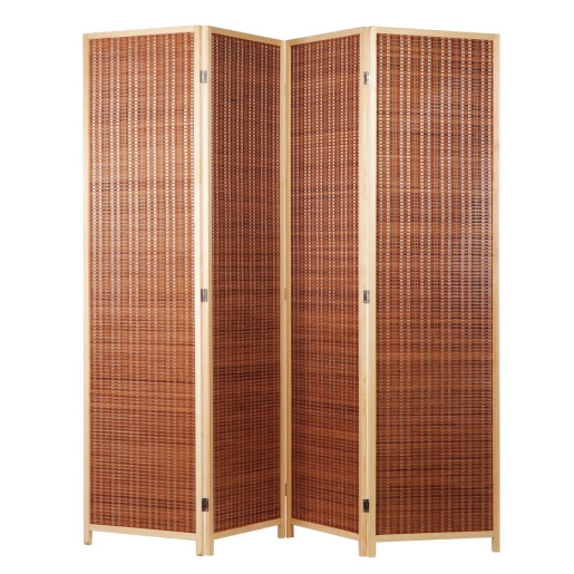 Paravan decorativ bambus maro 200 x 180 cm