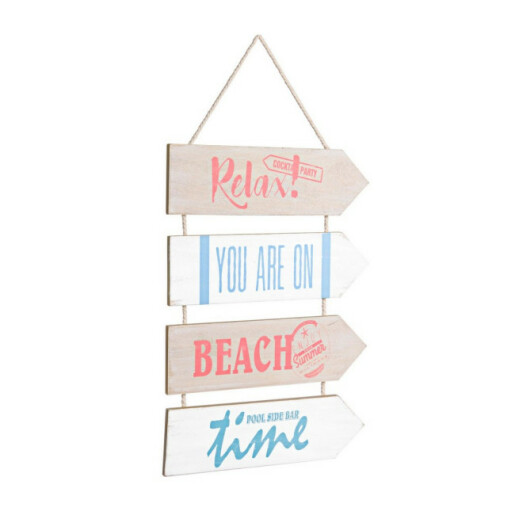Decoratiune perete mdf multicolor Beach 30x1,2x43h