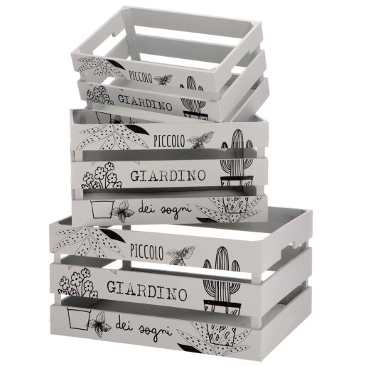 Set 6 cosuri depozitare  30 x 20 x 16, 35 x 25 x 18, 40 x 30 x 20 cm