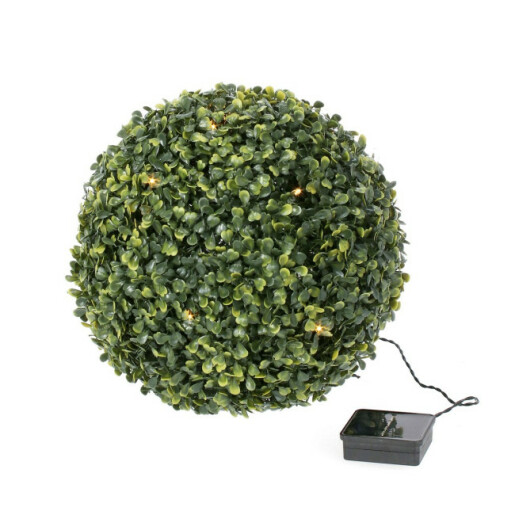 Sfera Buxus artificial cu leduri Ø 28 cm