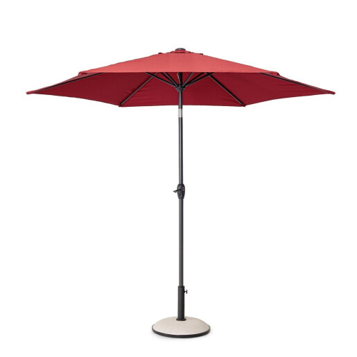 Umbrela gradina gri rosu Khalife Ø270x235h