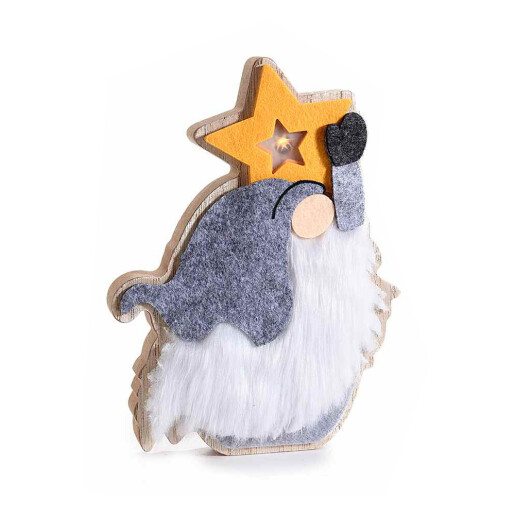 Figurina Gnom cu led 12.5x3x17 cm