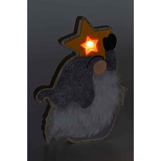 Figurina Gnom cu led 12.5x3x17 cm