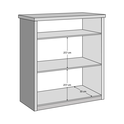 Comoda DTD antracit stejar cremona Adapo 67x40x75,5 cm