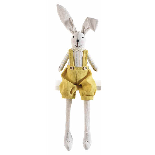 Figurina Iepuras Baietel Paste textil 11x7x60 cm