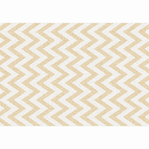 Covor textil bej alb Adisa 67x120 cm