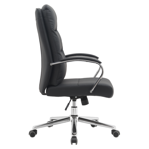 Scaun birou negru crom Admon 58x65x102/108 cm