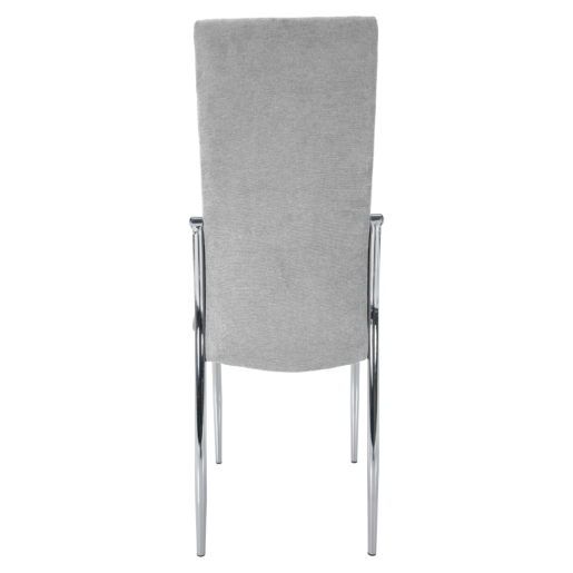 Scaun tesatura gri metal Adora 46x56x99 cm