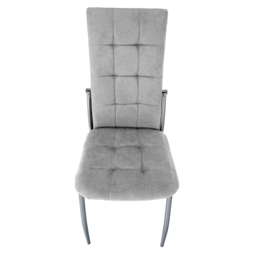 Scaun tesatura gri metal Adora 46x56x99 cm