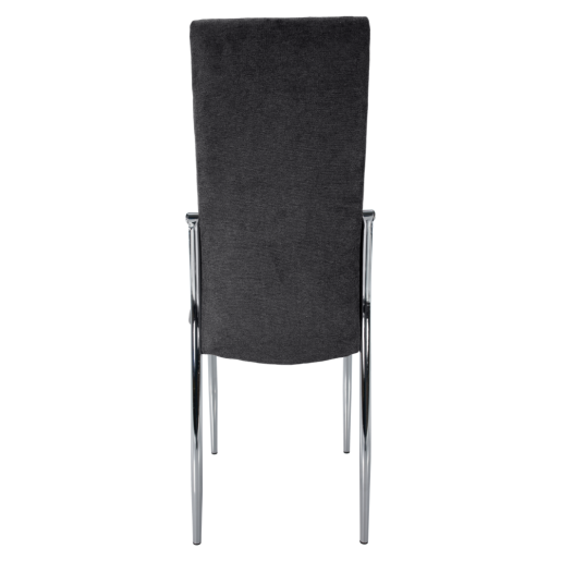 Scaun tesatura gri crom Adora 46x56x99 cm