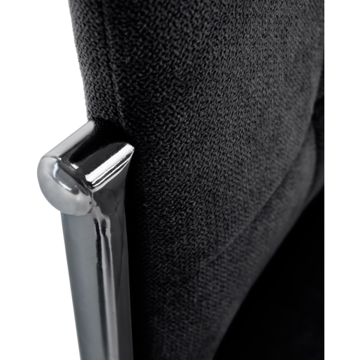 Scaun tesatura gri crom Adora 46x56x99 cm