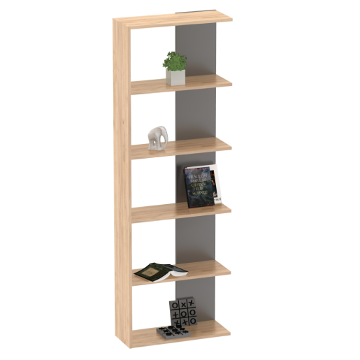 Raft pardoseala DTD laminat stejar artisan grafit Agatio 60x25x180 cm