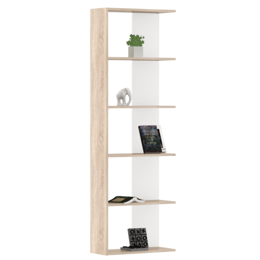 Raft pardoseala DTD laminat stejar sonoma alb Agatio 60x25x180 cm