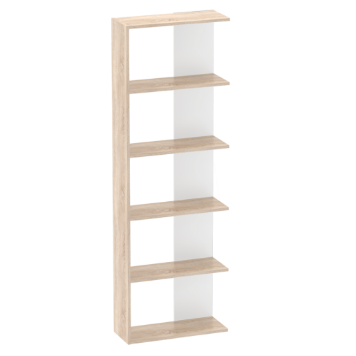 Raft pardoseala DTD laminat stejar sonoma alb Agatio 60x25x180 cm