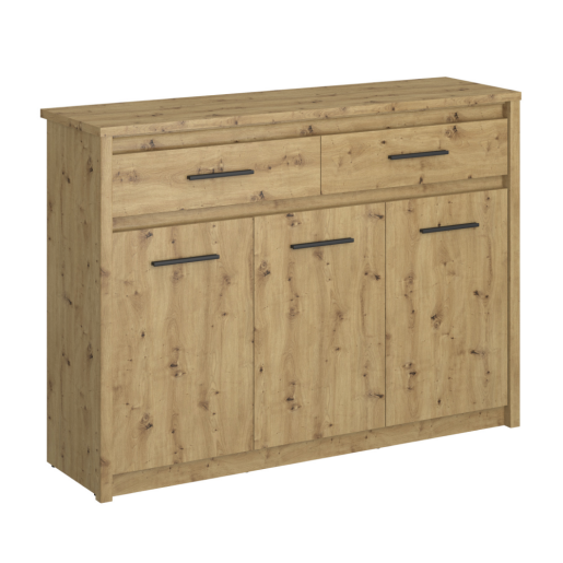 Comoda PAL stejar artisan Airon 125.4x36.2x91.2 cm