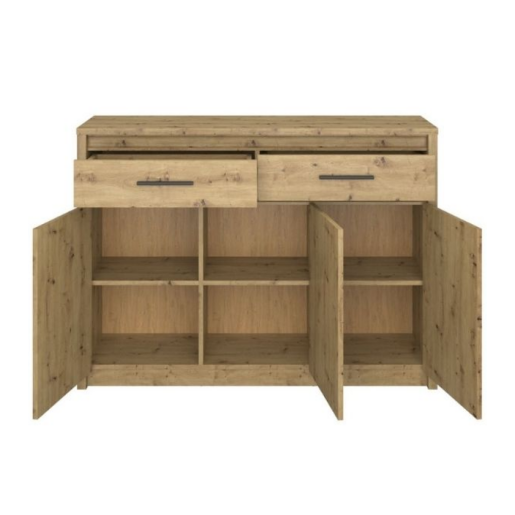 Comoda PAL stejar artisan Airon 125.4x36.2x91.2 cm