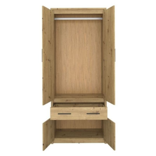 Dulap PAL stejar artisan Airon 86.6x50.2x210.6 cm