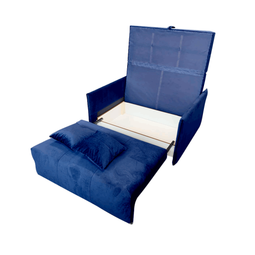 Canapea extensibila 3 locuri tesatura albastra Paris 146x105x85 cm  
