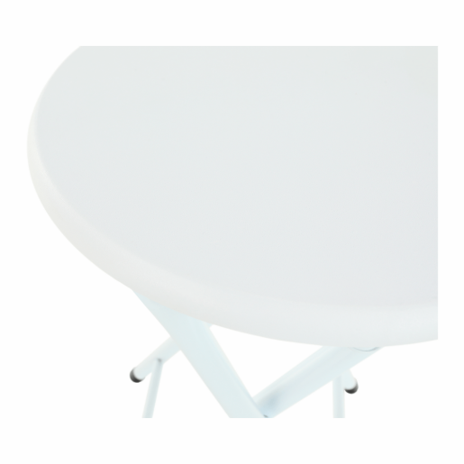 Scaun pliabil metal mdf alb Amadeo 30x47 cm