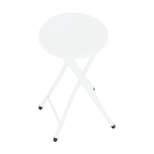 Scaun pliabil metal mdf alb Amadeo 30x47 cm